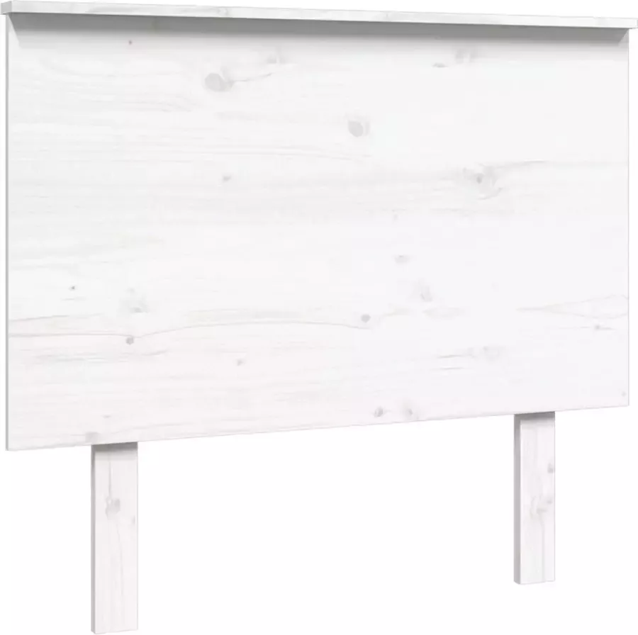 Maison Exclusive Hoofdbord 94x6x82 5 cm massief grenenhout wit