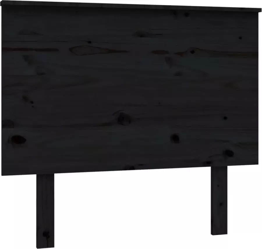 Maison Exclusive Hoofdbord 94x6x82 5 cm massief grenenhout zwart