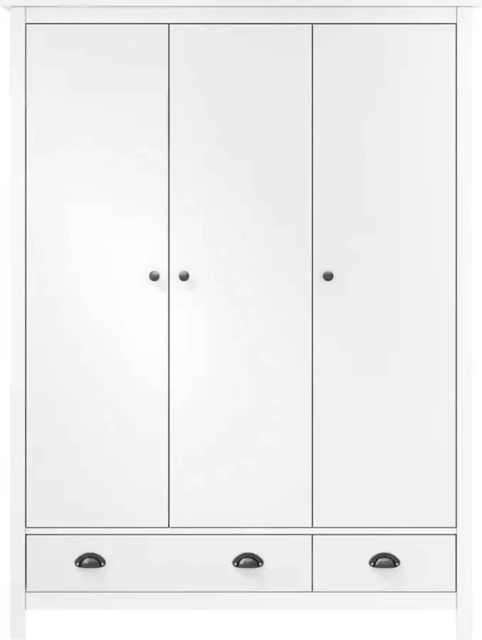 Maison Exclusive Kledingkast 3 deuren Maison Exclusive -ll Range 127x50x170 cm grenenhout wit