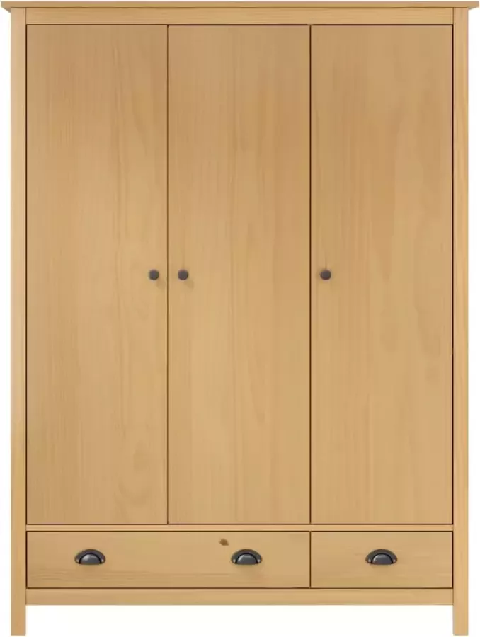 Maison Exclusive Kledingkast met 3 deuren Maison Exclusive -ll Range 127x50x170 cm grenenhout