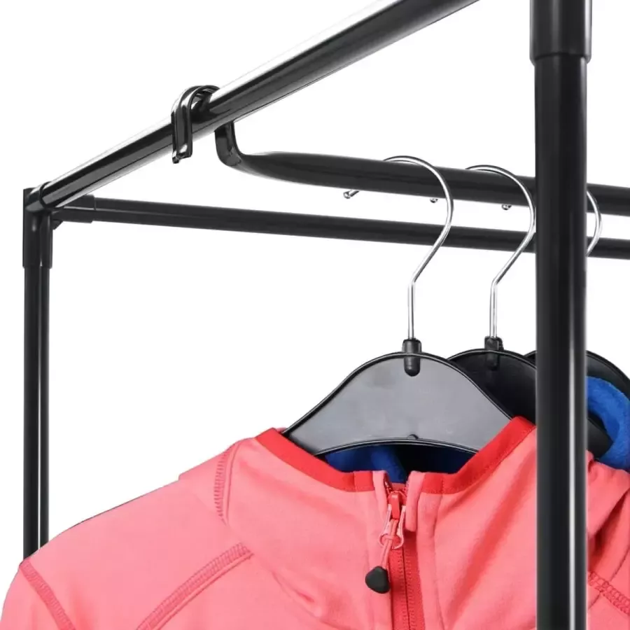 Maison Exclusive Kledingkasten 2 st 75x50x160 cm zwart