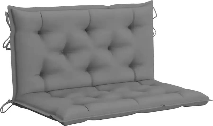 Maison Exclusive Kussen voor schommelstoel 100 cm stof grijs