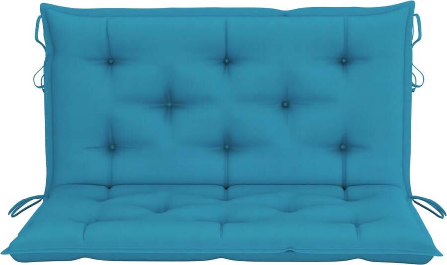 Maison Exclusive Kussen voor schommelstoel 100 cm stof lichtblauw