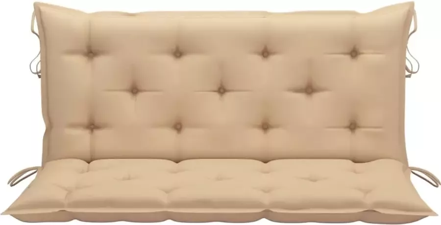 Maison Exclusive Kussen voor schommelstoel 120 cm stof beige