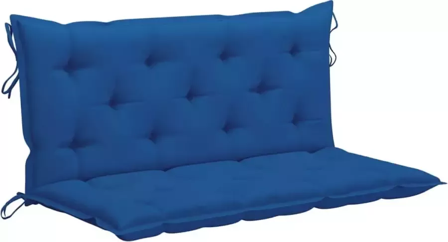 Maison Exclusive Kussen voor schommelstoel 120 cm stof blauw