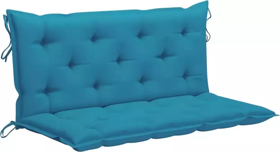 Maison Exclusive Kussen voor schommelstoel 120 cm stof lichtblauw