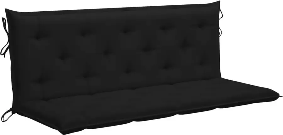 Maison Exclusive Kussen voor schommelstoel 150 cm stof zwart