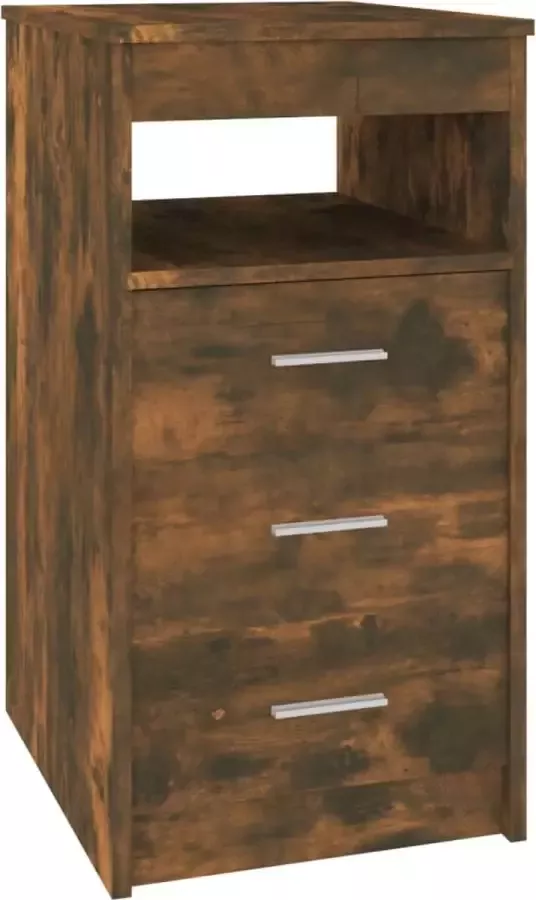 Maison Exclusive Ladekast 40x50x76 cm bewerkt hout gerookt eikenkleurig