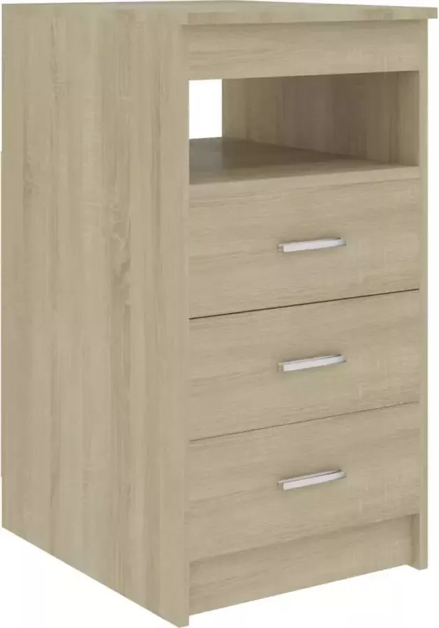 Maison Exclusive Ladekast 40x50x76 cm bewerkt hout sonoma eikenkleurig