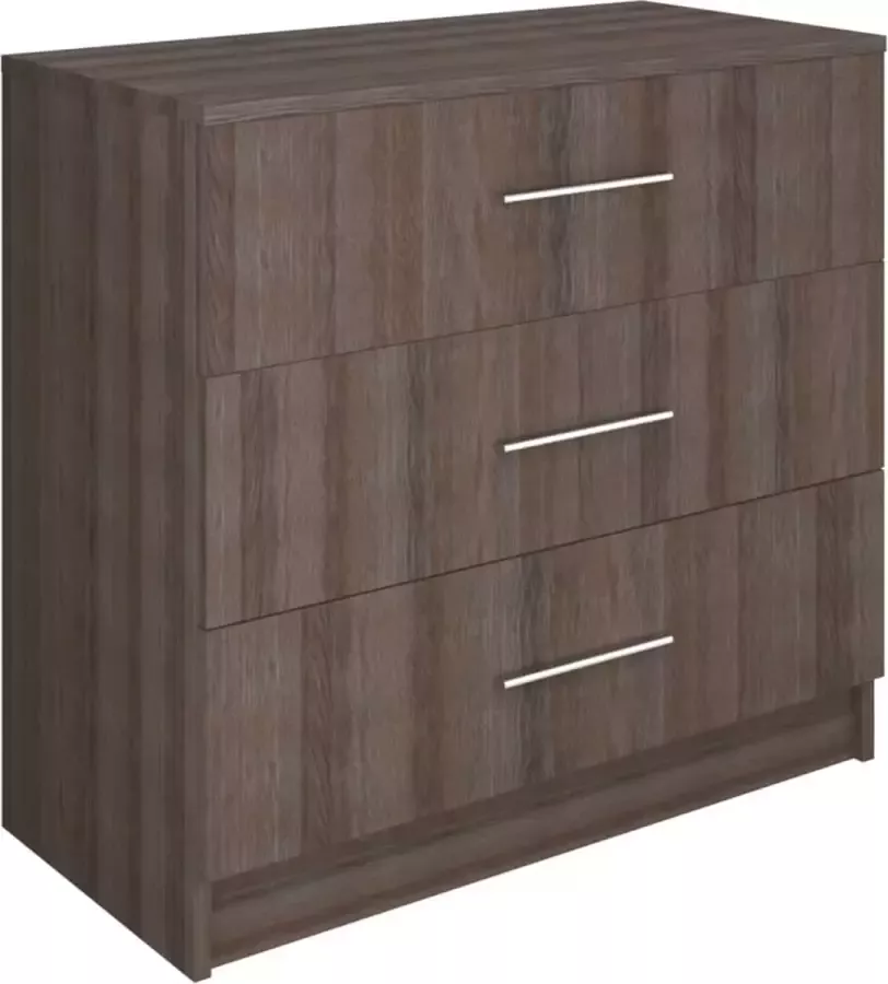 Maison Exclusive Ladekast 71x35x68 cm spaanplaat grijs sonoma eikenkleurig