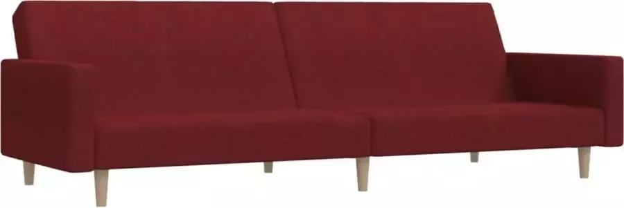 Maison Exclusive Ligbed 2-zits stof wijnrood