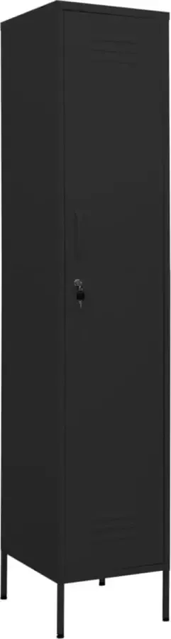 Maison Exclusive Lockerkast 35x46x180 cm staal zwart