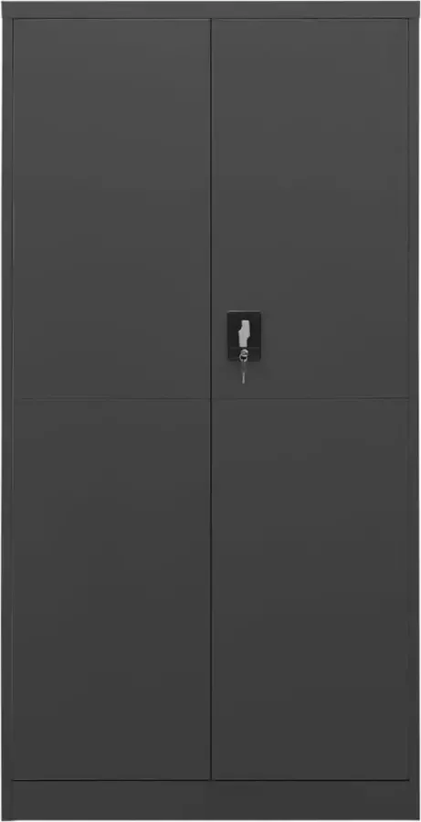 Maison Exclusive Lockerkast 90x40x180 cm staal antracietkleurig - Foto 2