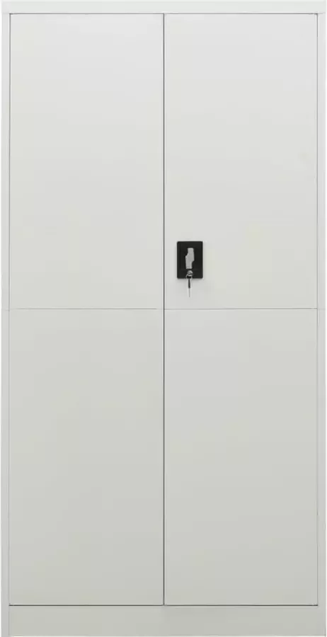 Maison Exclusive Lockerkast 90x40x180 cm staal lichtgrijs