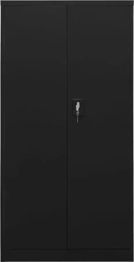 Maison Exclusive Lockerkast 90x40x180 cm staal zwart - Foto 2