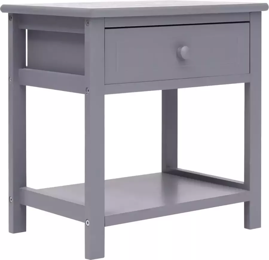 Maison Exclusive Nachtkastje 2 st 40x29x42 cm paulowniahout grijs