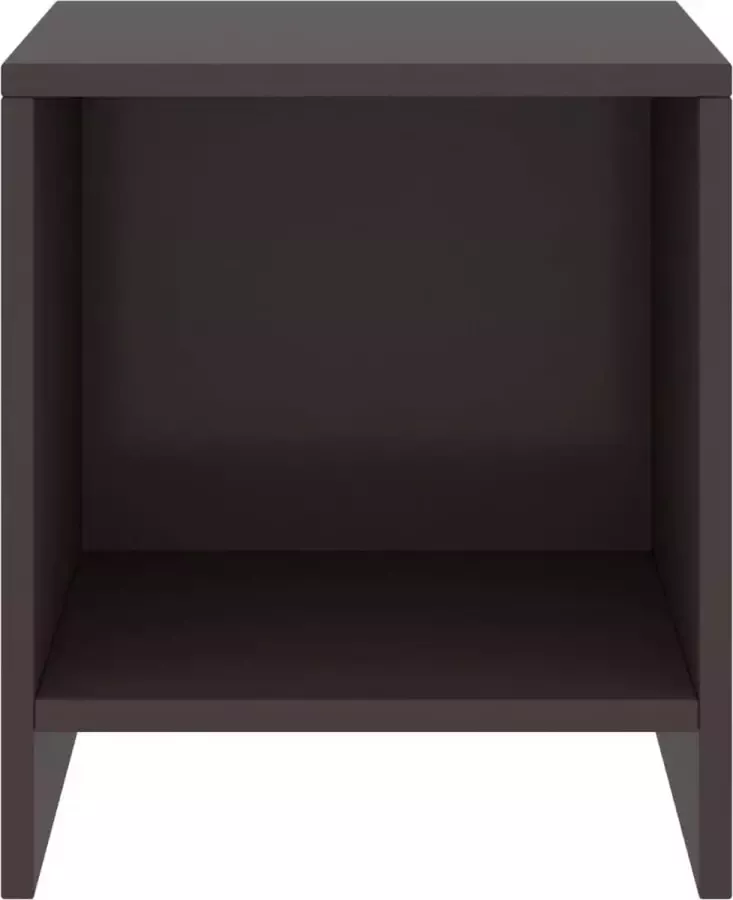 Maison Exclusive Nachtkastje 35x30x40 cm massief grenenhout donkerbruin