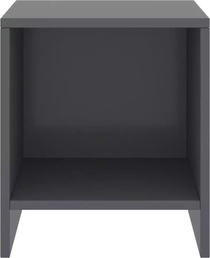 Maison Exclusive Nachtkastje 35x30x40 cm massief grenenhout donkergrijs