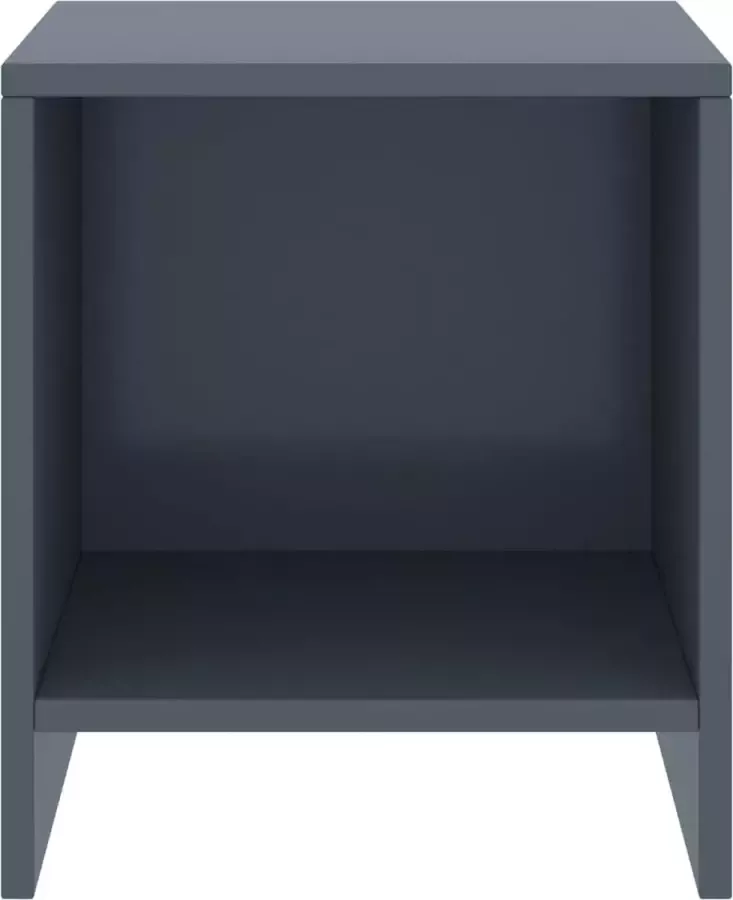 Maison Exclusive Nachtkastje 35x30x40 cm massief grenenhout lichtgrijs - Foto 2