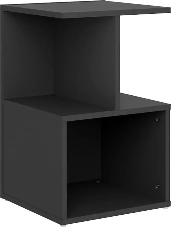 Maison Exclusive Nachtkastje 35x35x55 cm spaanplaat grijs