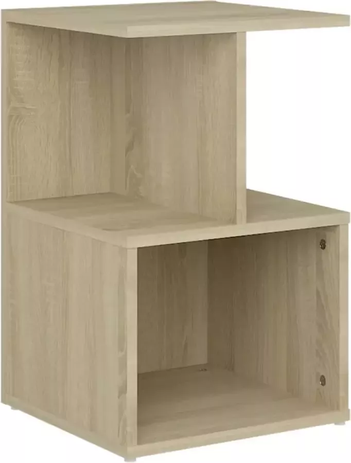 Maison Exclusive Nachtkastje 35x35x55 cm spaanplaat sonoma eikenkleurig