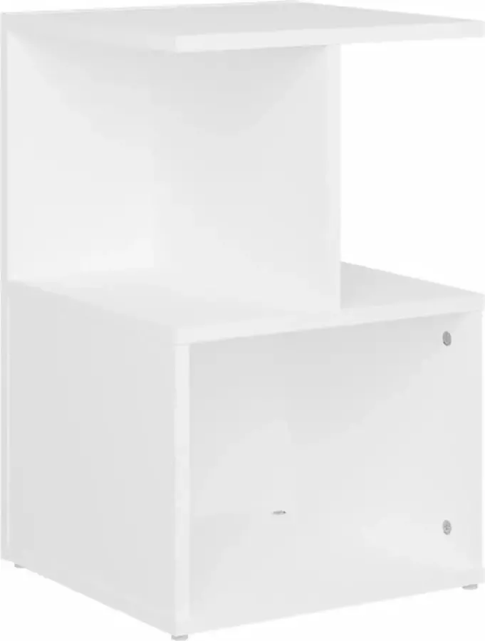 Maison Exclusive Nachtkastje 35x35x55 cm spaanplaat wit