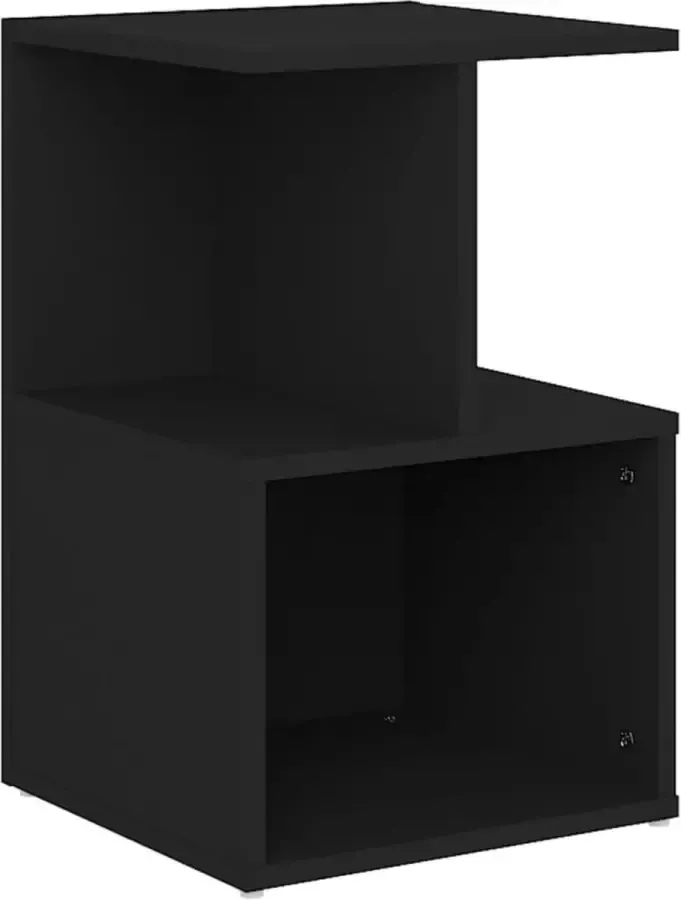 Maison Exclusive Nachtkastje 35x35x55 cm spaanplaat zwart