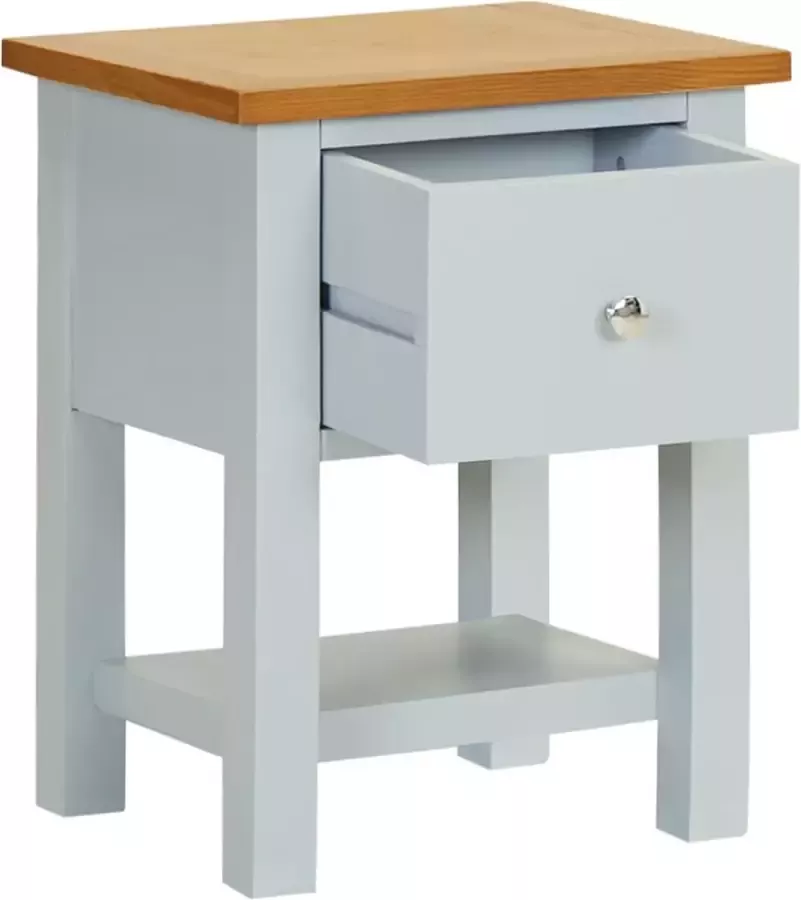 Maison Exclusive Nachtkastje 36x30x47 cm massief eikenhout