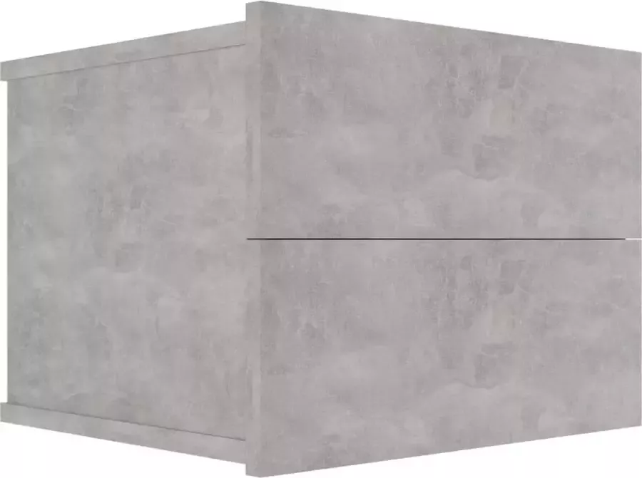Maison Exclusive Nachtkastje 40x30x30 cm spaanplaat betongrijs