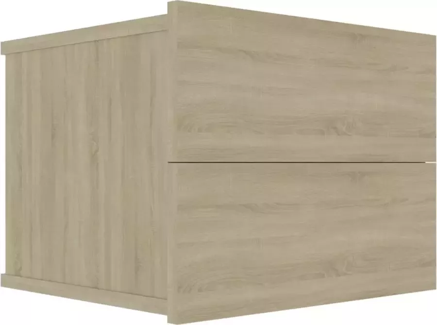 Maison Exclusive Nachtkastje 40x30x30 cm spaanplaat sonoma eikenkleurig