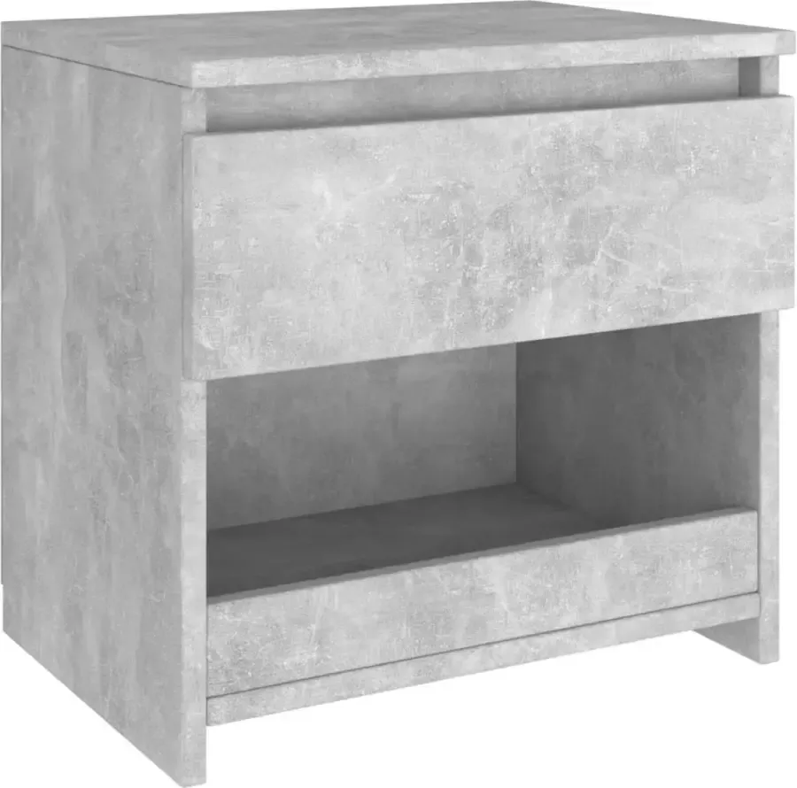 Maison Exclusive Nachtkastje 40x30x39 cm spaanplaat betongrijs