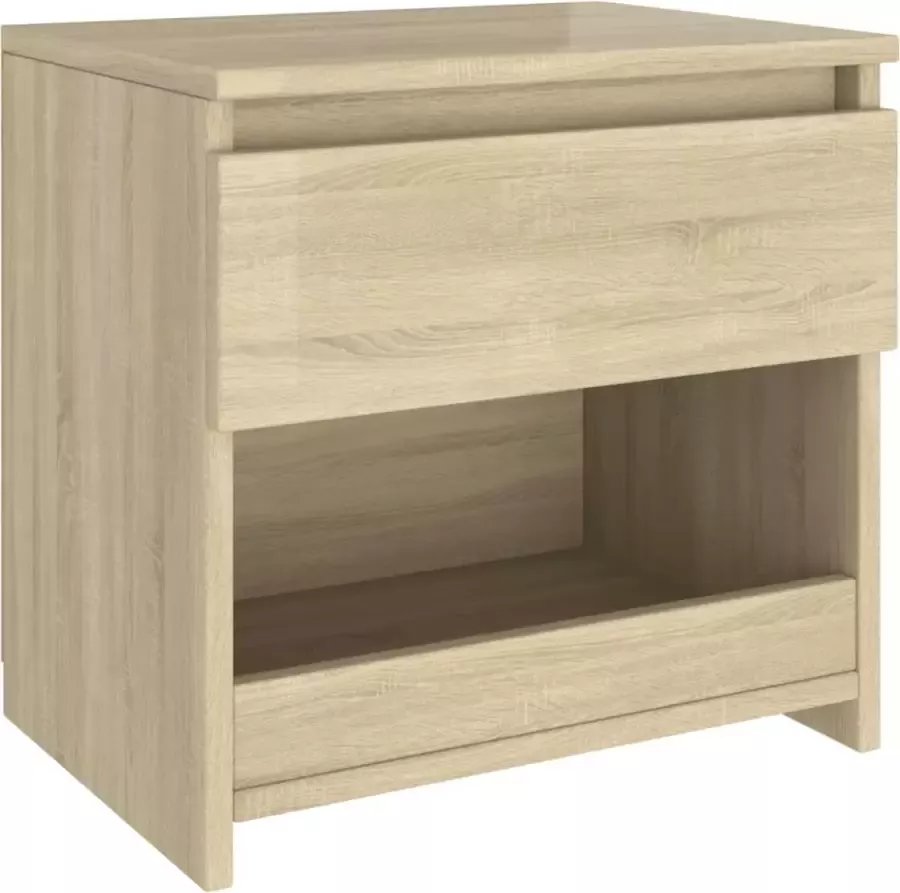 Maison Exclusive Nachtkastje 40x30x39 cm spaanplaat sonoma eikenkleurig