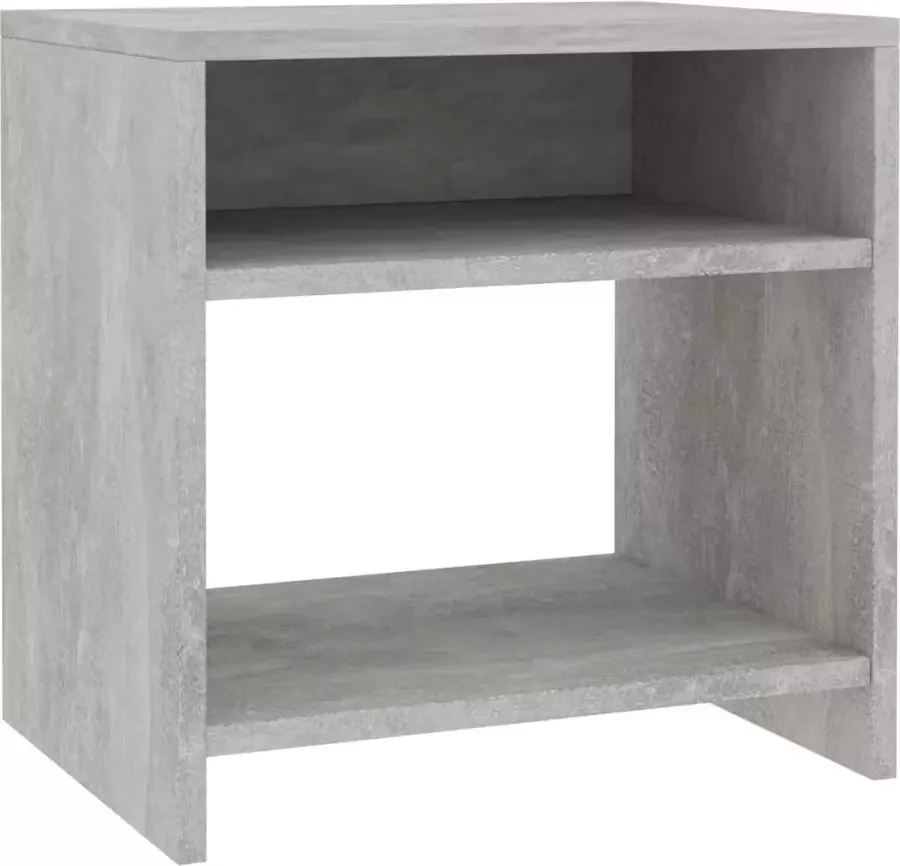 Maison Exclusive Nachtkastje 40x30x40 cm bewerkt hout betongrijs