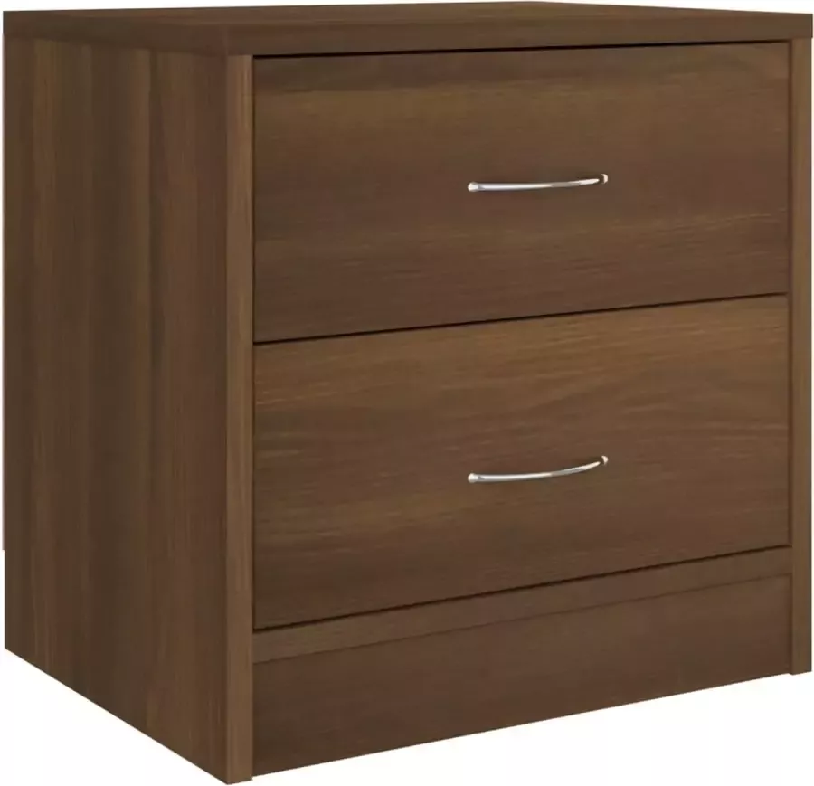 Maison Exclusive Nachtkastje 40x30x40 cm bewerkt hout bruineikenkleurig