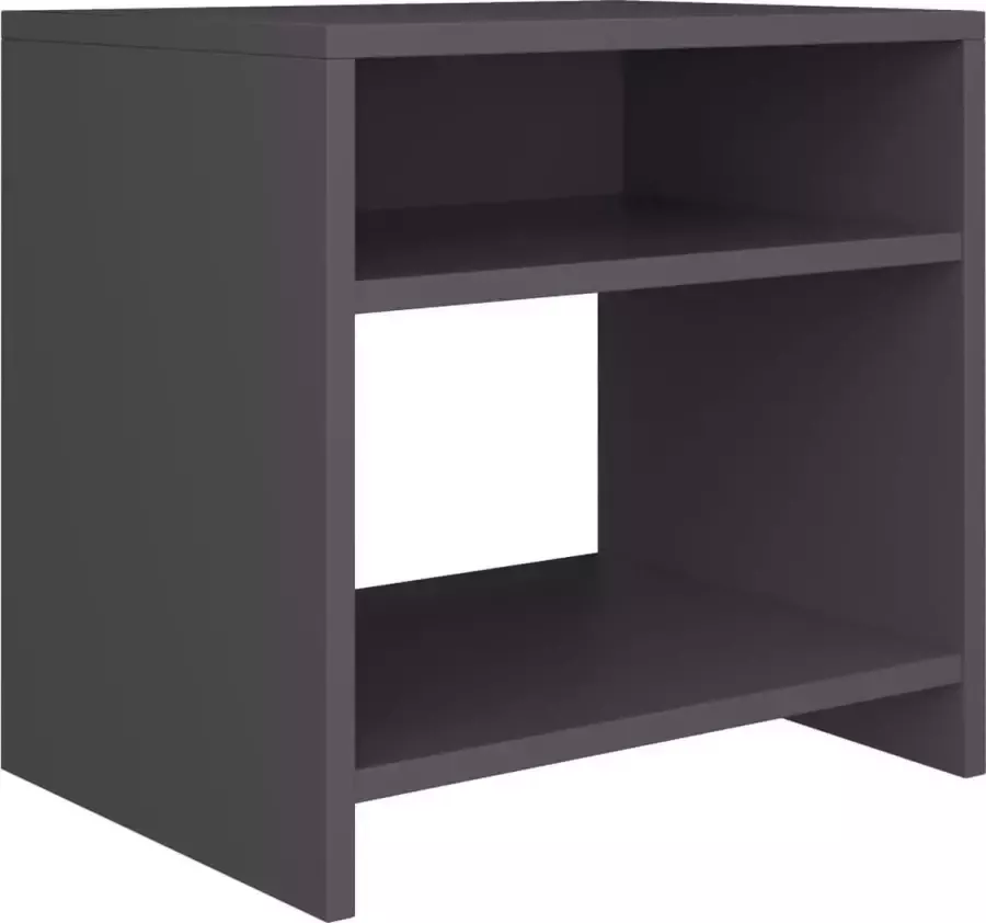 Maison Exclusive Nachtkastje 40x30x40 cm bewerkt hout grijs