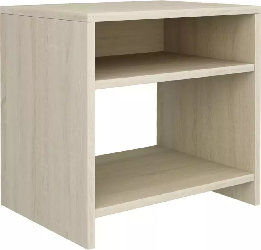 Maison Exclusive Nachtkastje 40x30x40 cm bewerkt hout sonoma eikenkleurig - Foto 2