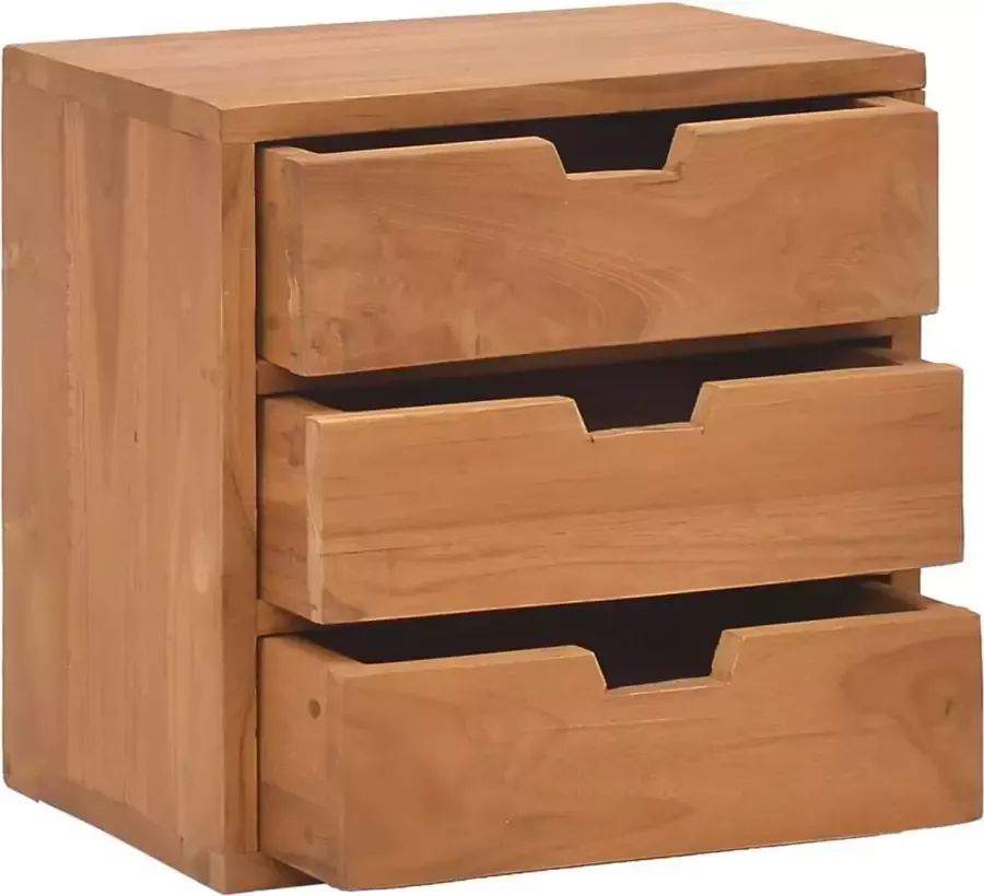 Maison Exclusive Nachtkastje 40x30x40 cm massief teakhout - Foto 2