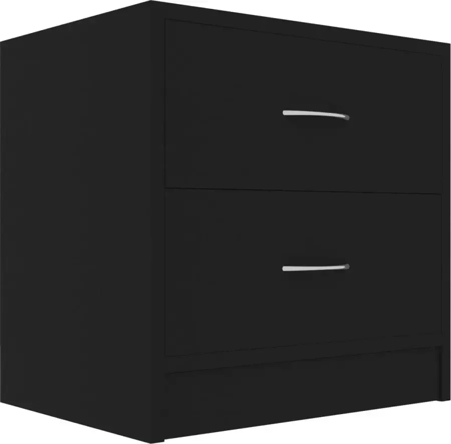 Maison Exclusive Nachtkastje 40x30x40 cm spaanplaat zwart - Foto 2