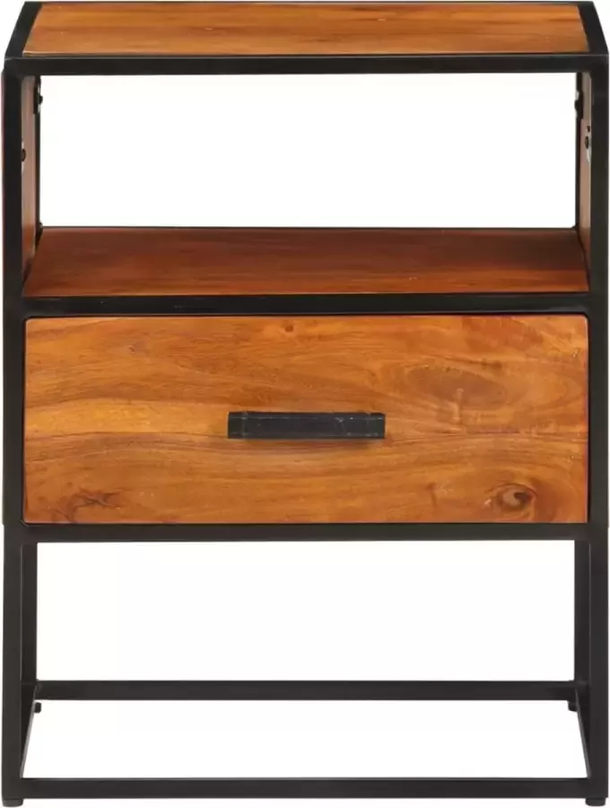 Maison Exclusive Nachtkastje 40x30x50 cm massief acaciahout - Foto 6