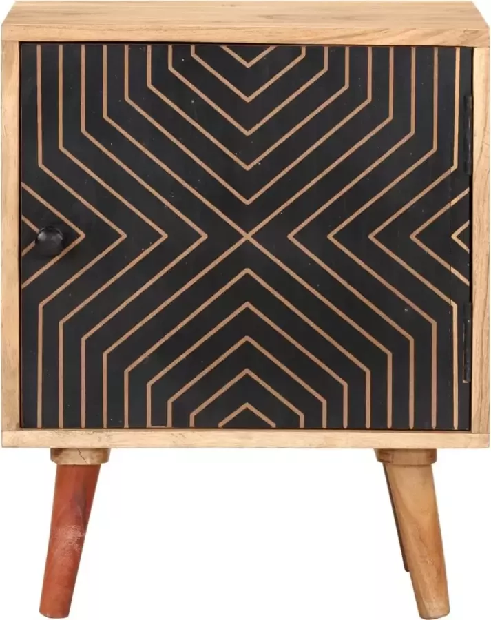 Maison Exclusive Nachtkastje 40x30x50 cm massief acaciahout - Foto 2