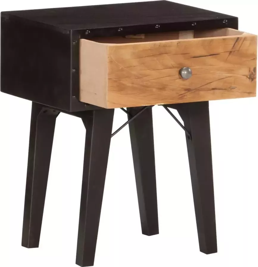 Maison Exclusive Nachtkastje 40x30x50 cm massief gerecycled hout - Foto 2