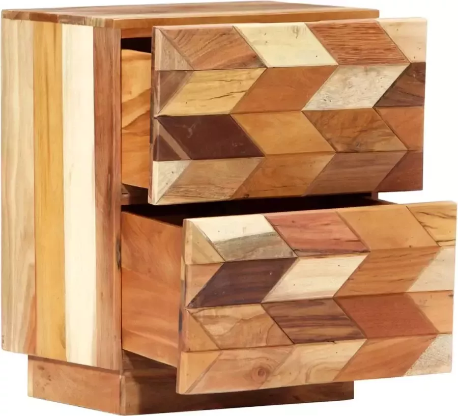 Maison Exclusive Nachtkastje 40x30x50 cm massief gerecycled hout - Foto 3