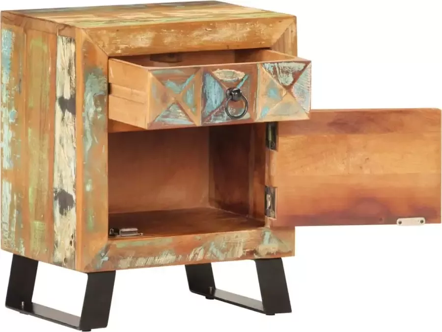 Maison Exclusive Nachtkastje 40x30x50 cm massief gerecycled hout - Foto 5