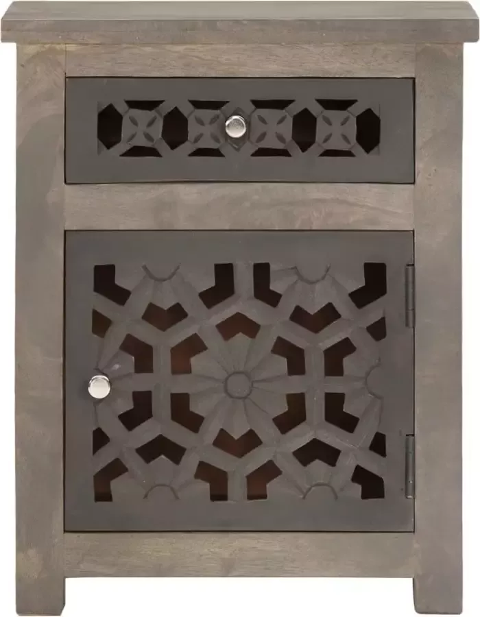 Maison Exclusive Nachtkastje 40x30x50 cm massief mangohout - Foto 10