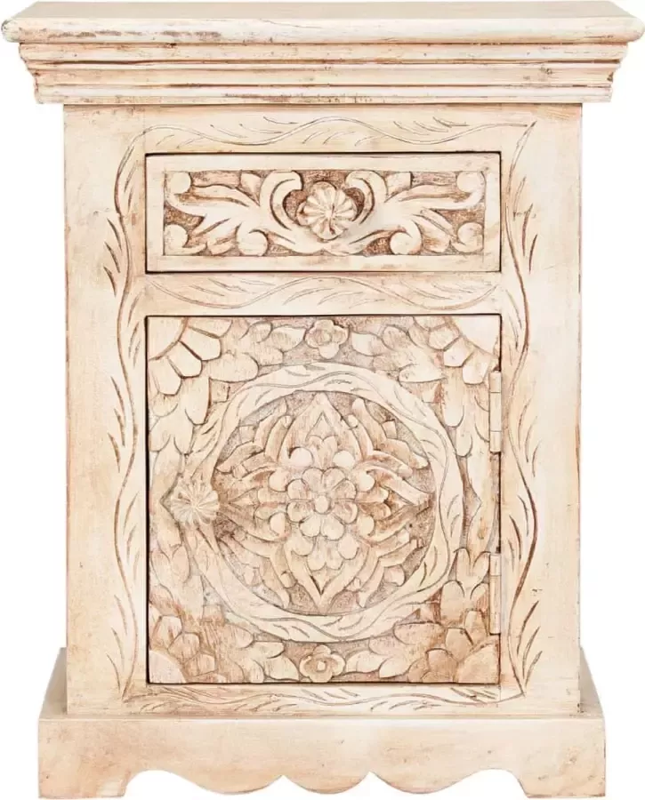 Maison Exclusive Nachtkastje 40x30x50 cm massief mangohout - Foto 3