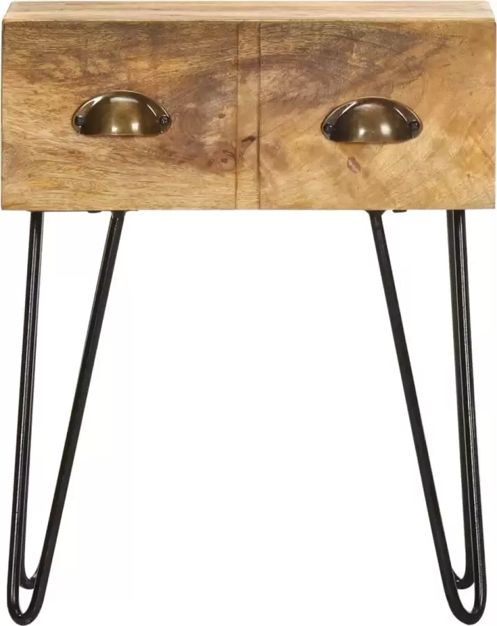 Maison Exclusive Nachtkastje 40x30x50 cm massief mangohout - Foto 15