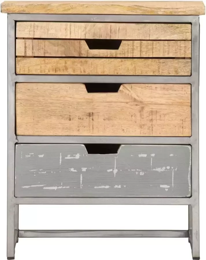 Maison Exclusive Nachtkastje 40x30x50 cm massief mangohout - Foto 6