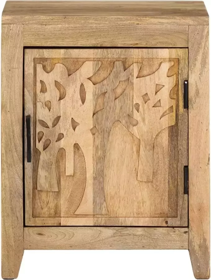 Maison Exclusive Nachtkastje 40x30x50 cm massief mangohout - Foto 13