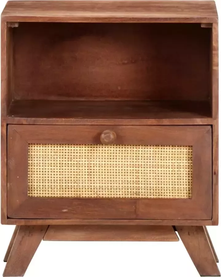 Maison Exclusive Nachtkastje 40x30x50 cm massief mangohout - Foto 5