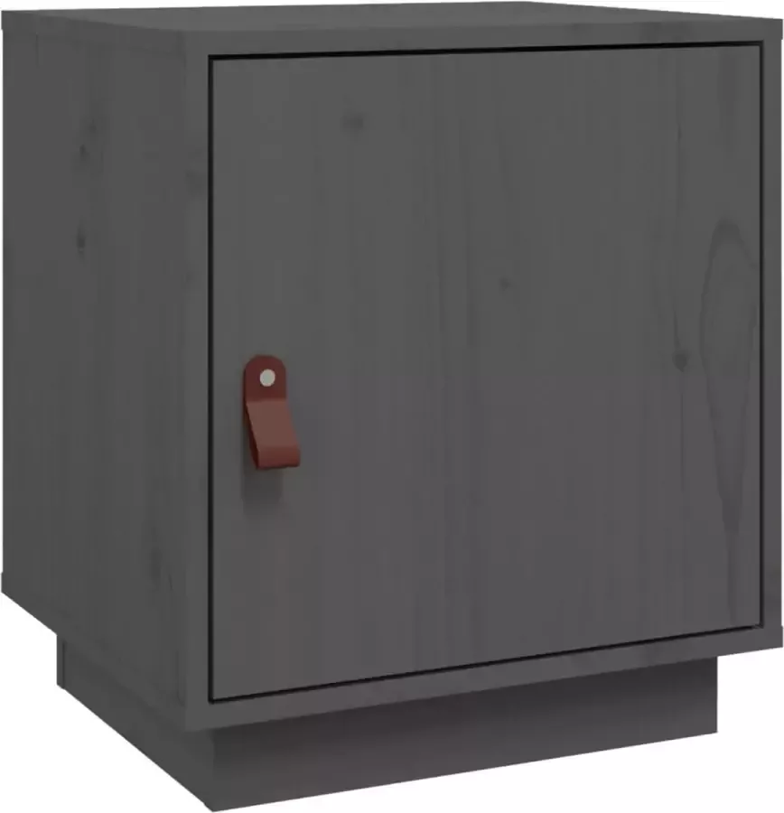 Maison Exclusive Nachtkastje 40x34x45 cm massief grenenhout grijs - Foto 2